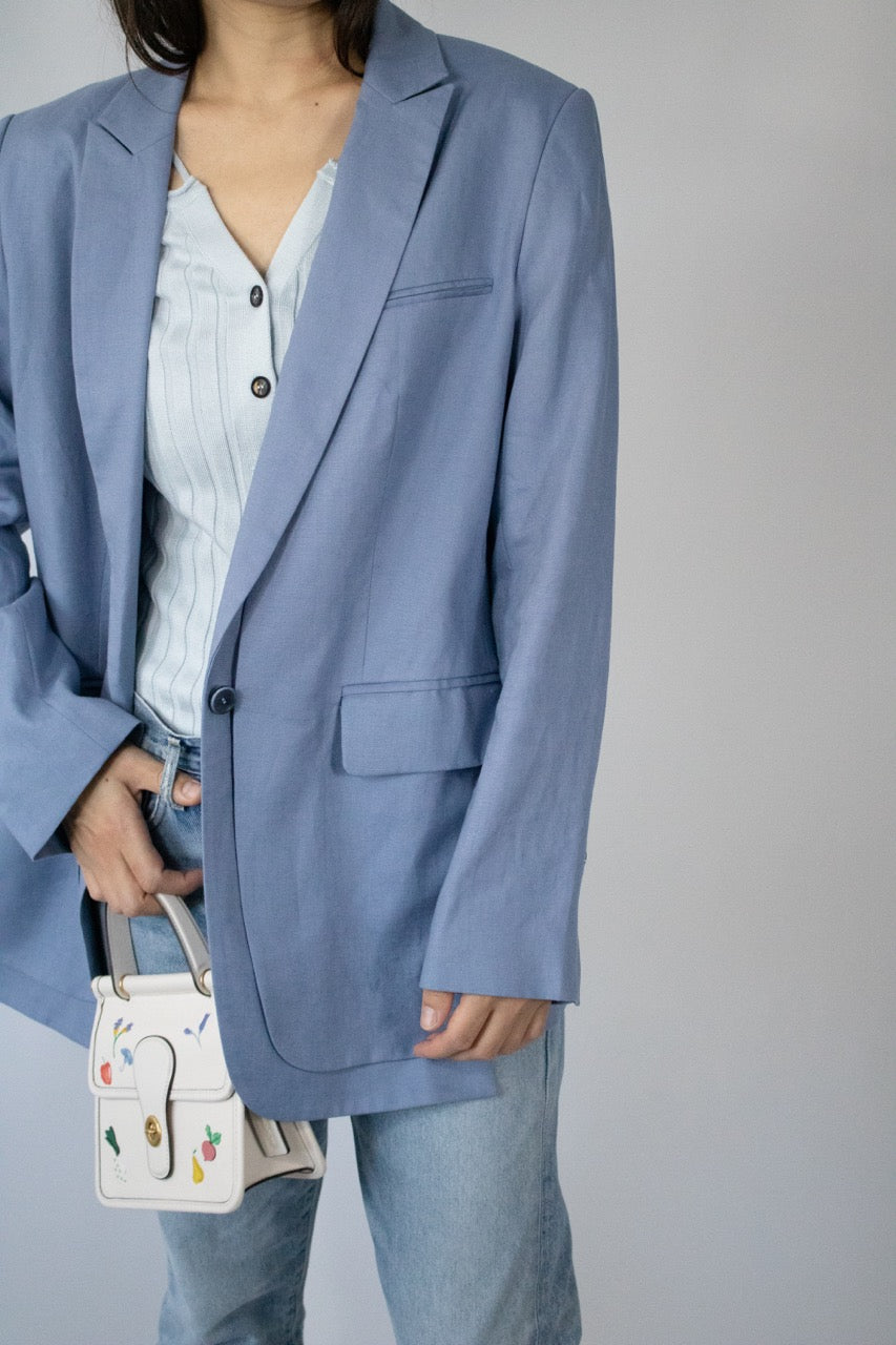 Double Flap Boyfriend Blazer